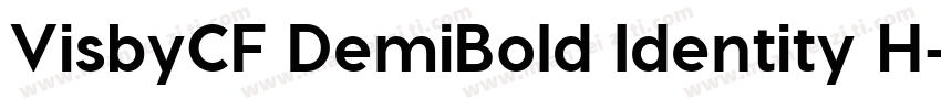 VisbyCF DemiBold Identity H字体转换